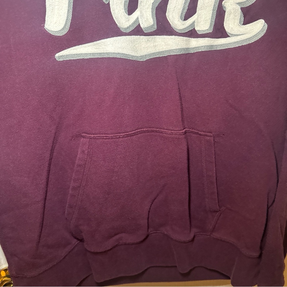 PINK by Victoria's Secret Wine Hoodie Sweatshirt Size Large - Picture 3 of 11
